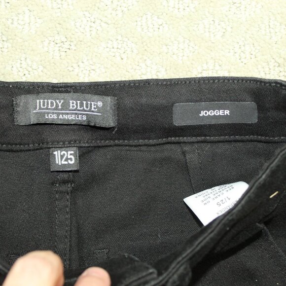 Judy Blue Size 1 / 25 Jogger Black Drawstring Jeans - Picture 6 of 6